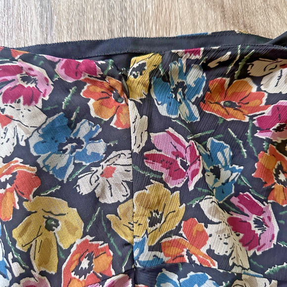 NWT Lauren Ralph Lauren Floral Crinkle Georgette skirt size 4P Romantic Feminine - Picture 9 of 14